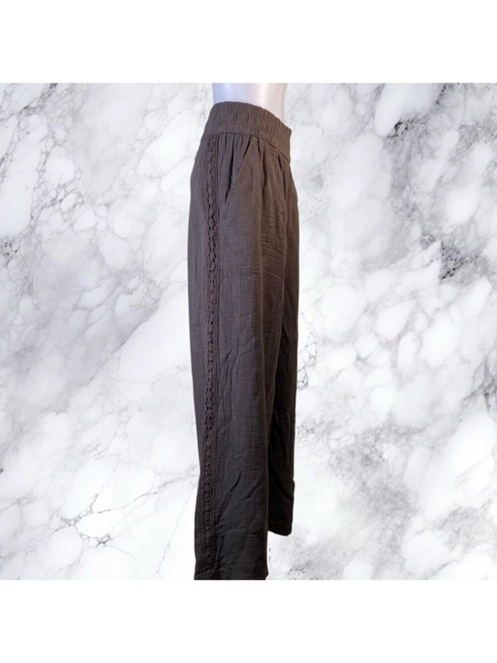 Aerie Summer Reset Trouser - Deep Earth - Picture 12 of 12